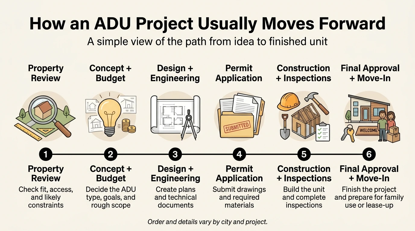 How a Utah County ADU project moves forward: 6-step process from property review to final approval